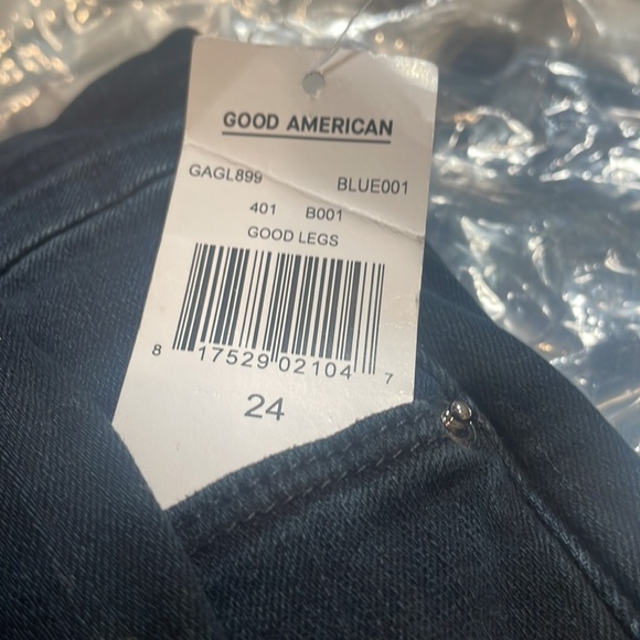 ♾✨🆕Good American Good Legs Dark Blue Skinny Jeans~Women’s Plus(24)!✨♾FINALPRICE - Picture 2 of 5
